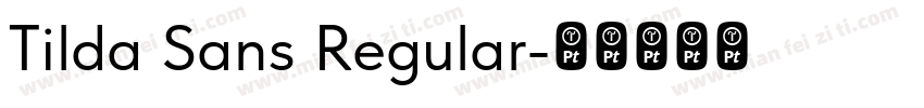 Tilda Sans Regular字体转换